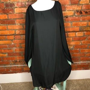 Black shift dress